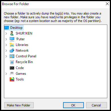 Folder Selection